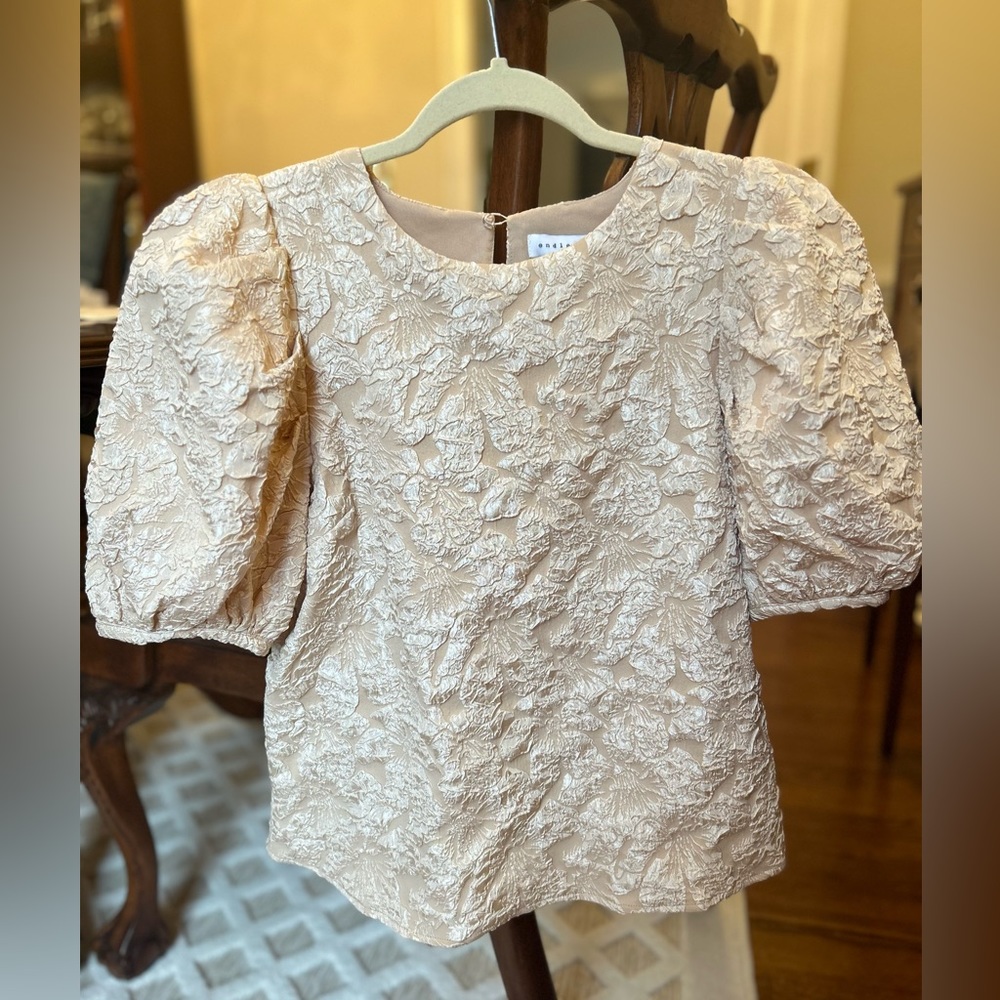 Endless Rose Floral Puff Sleeve Top